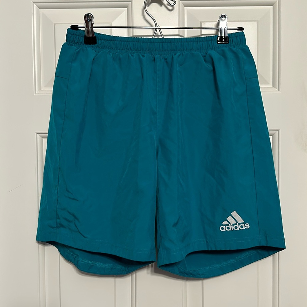 Adidas Running Shorts Teal Size Medium